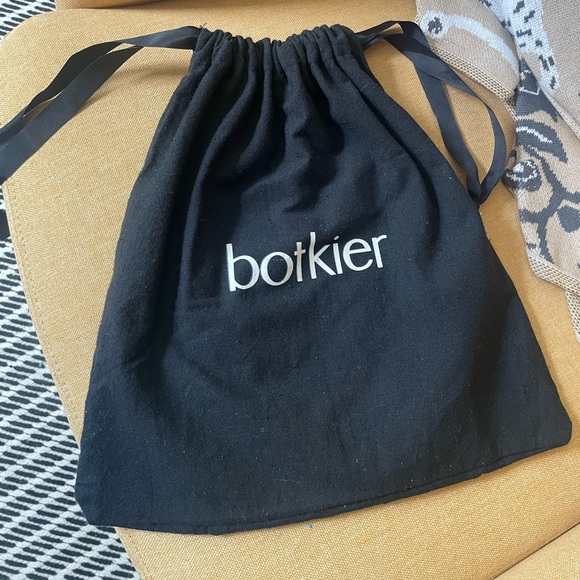 Botkier Black Linen Travel Drawstring Dust Bag - Picture 5 of 5